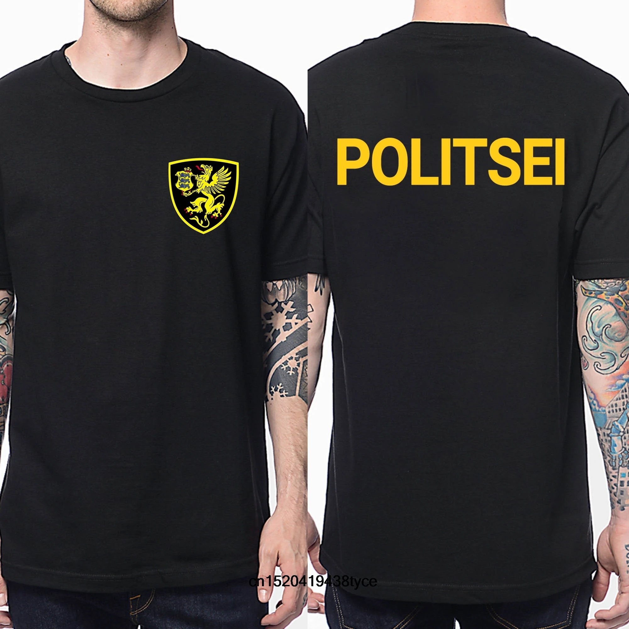 Estonia Politsei Мужская футболка с коротким рукавом графическим рисунком повседневные