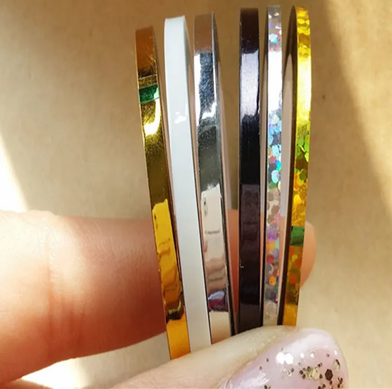 30 шт./лот Расширенная полоса лента для дизайна ногтей Наклейка Инструменты