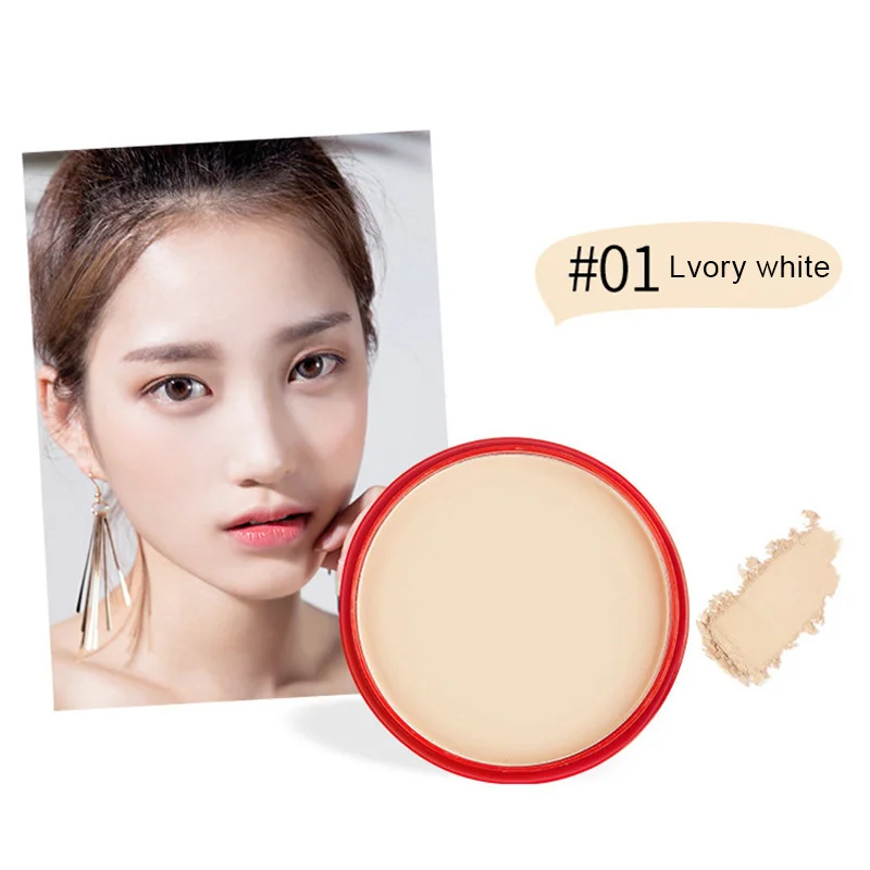 New arrival Professional 1 Pcs Tomato Pressed Powder Face Concealer Oil Control Brighten Setting Makeups |