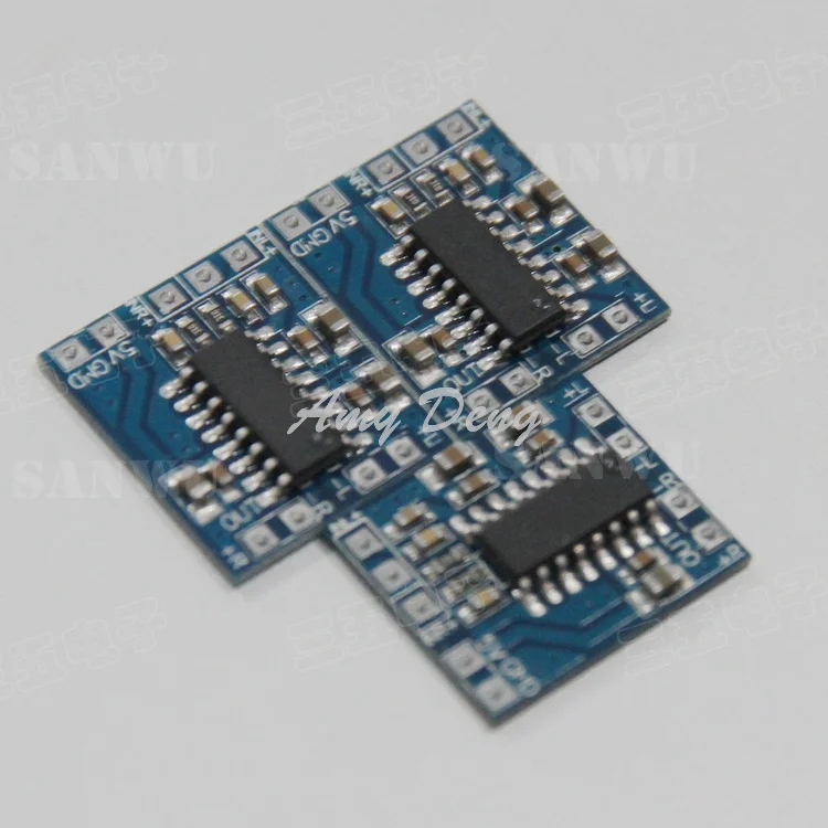20 шт./лот Мини цифровой усилитель мощности плата USB5V блок питания двухканальный