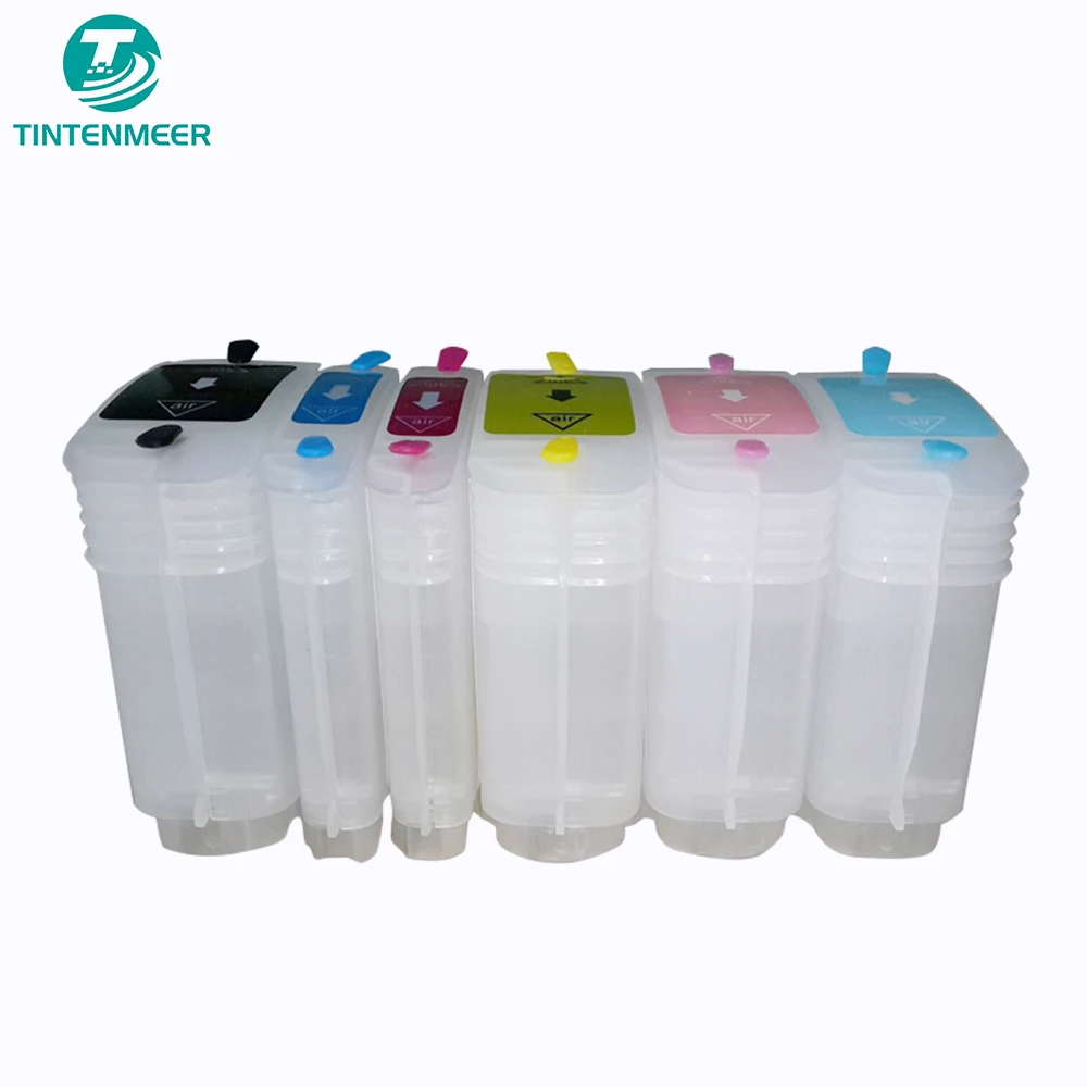 Заправляемый пустой картридж с чипом автоматического сброса arc 84 85 для hp Designjet 90r 90