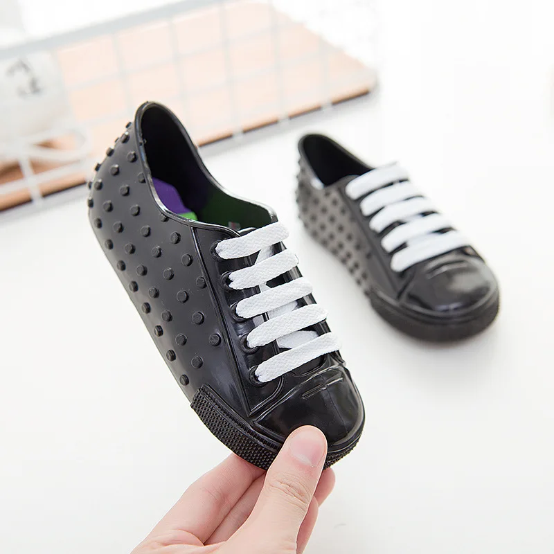 Корейская версия обуви от дождя для мальчиков детская модная нескользящая обувь