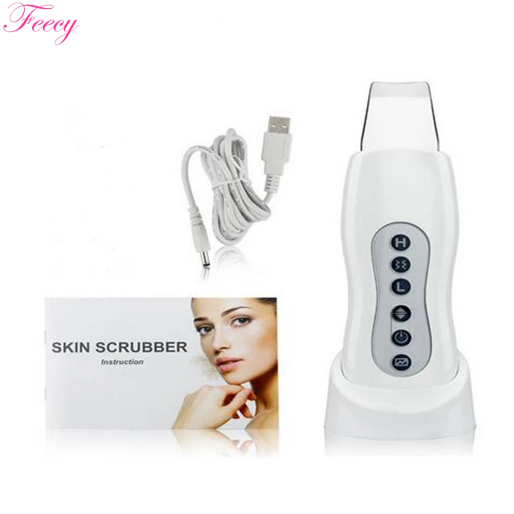 

Peeling Shovel Exfoliator Microderm Clean Machine Ultrasonic Facial Skin Scrubber Acne Removal Vibration Face Massager Feecy