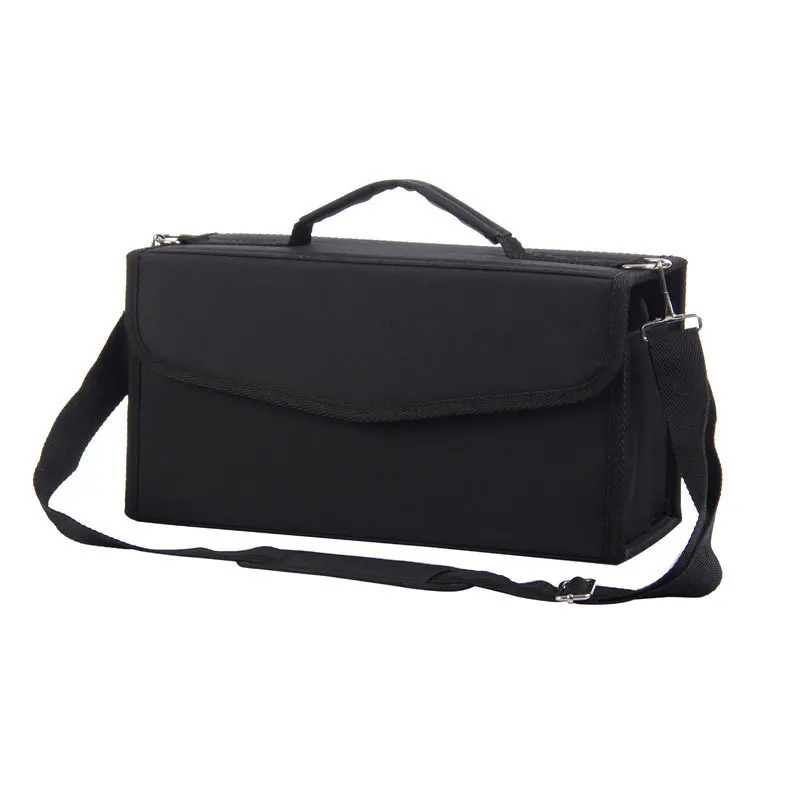 

60/80/120 Holes 4 Layers Oxford Pencil Case school Marker box Pouch Bag Holder Marker Pen Painting Draw Gift For kids Student