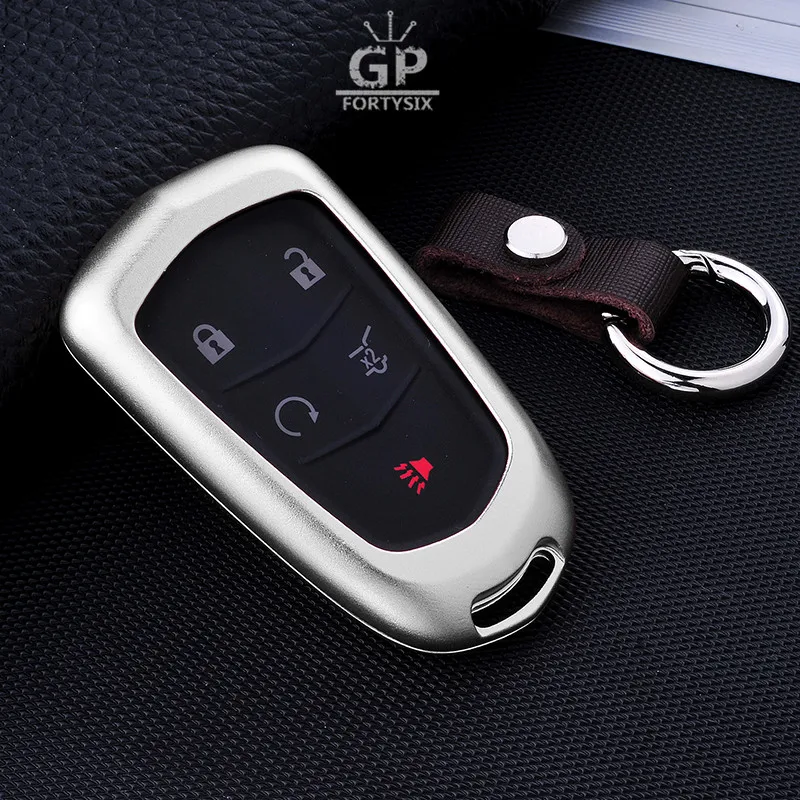 3D чехол для автомобильного ключа из алюминиевого сплава Cadillac XTS SLS CTS SRX ATS женские