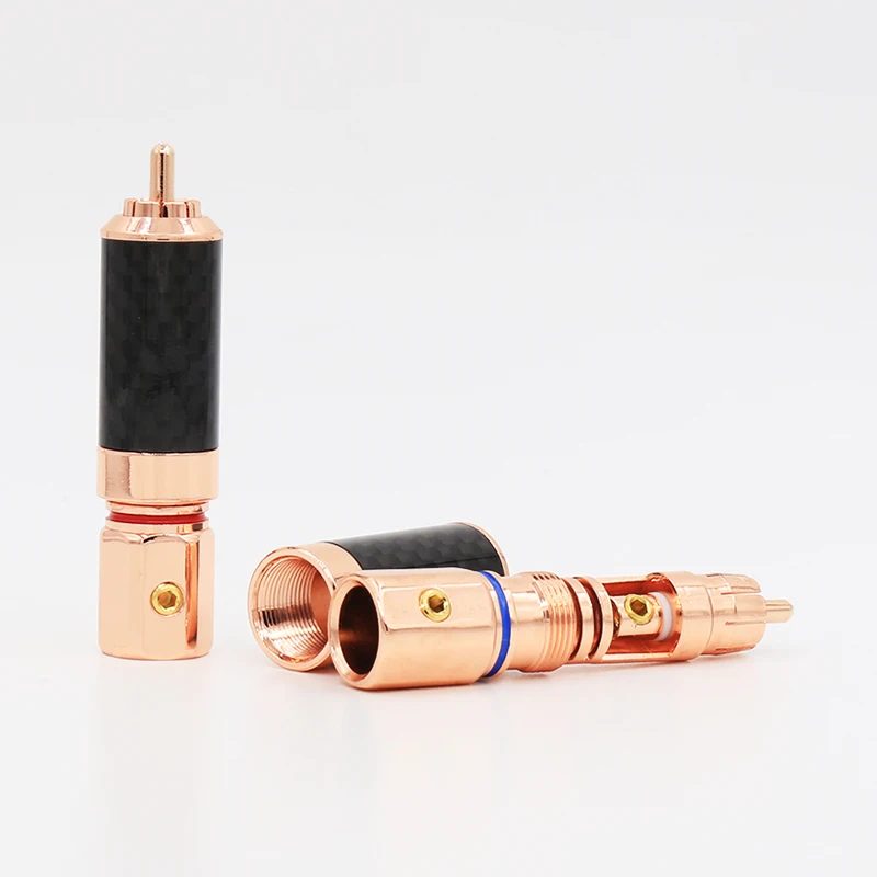 Аудиоразъем Audiocrast CF610 аудиоразъем RCA с покрытием из розового золота винтовой