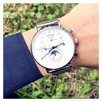 authentic fully automatic mechanical watch fashion mens watch waterproof fine steel simple night light 2018 new mens watch