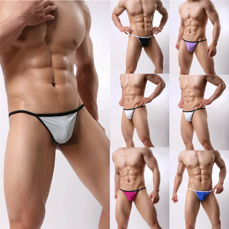 2019 горячее сексуальное мужское нижнее белье с низкой посадкой стринги дышащие