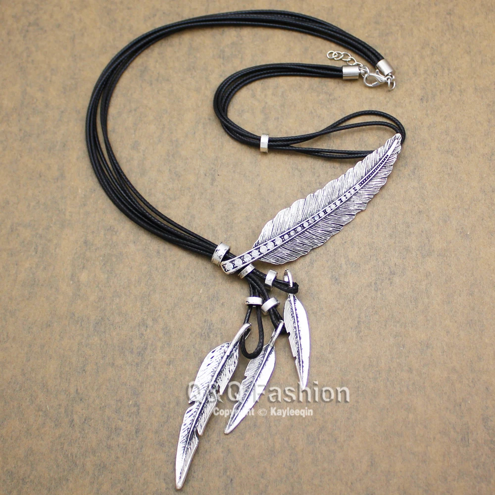 Винтажные позолоченные и серебряные индийские Подвески с большими листьями