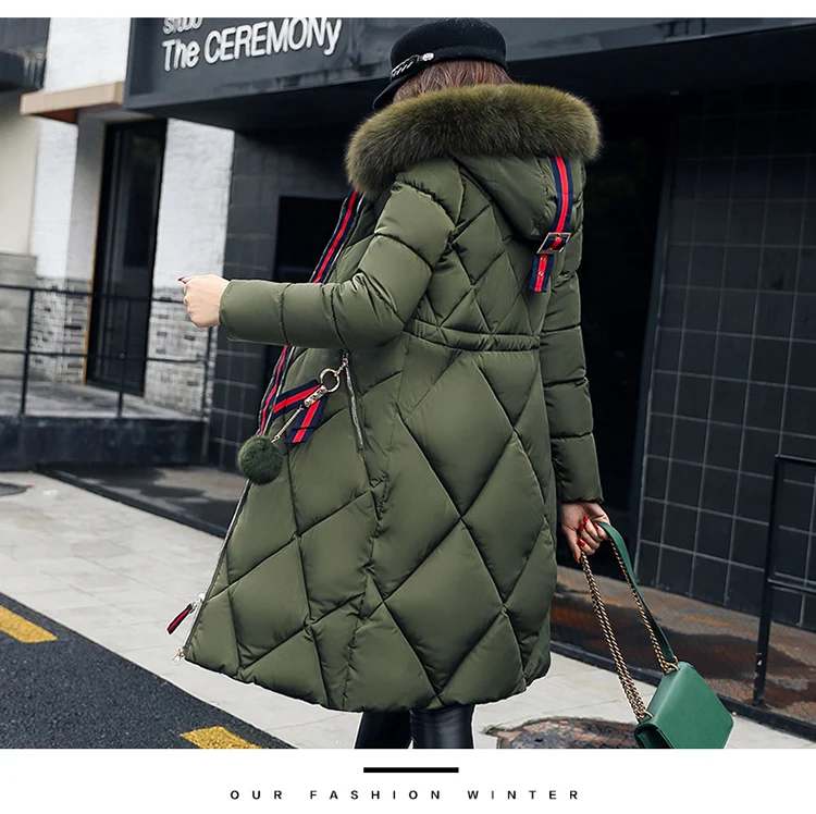 OL пальто с капюшоном теплое chaqueta inviernocon capucha mujeres женские зимние парки длинный