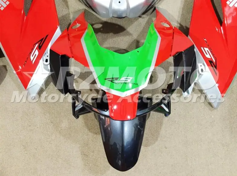 Литья под давлением ABS Полный комплект обтекателя подходит для Aprilia RS125 06 07 08 09 10 11 RS 125 2006 2007 2011 на заказ красного и зеленого цвета