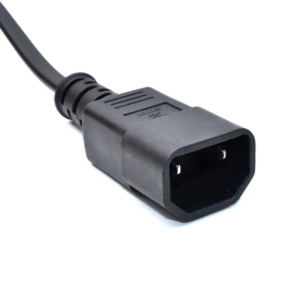 C18 to C7 Extension Power Cord,IEC 320 C7 Female to C18 Male Power Adapter Cable For PDU UPS,2Pin C14 to C7 cables 130CM