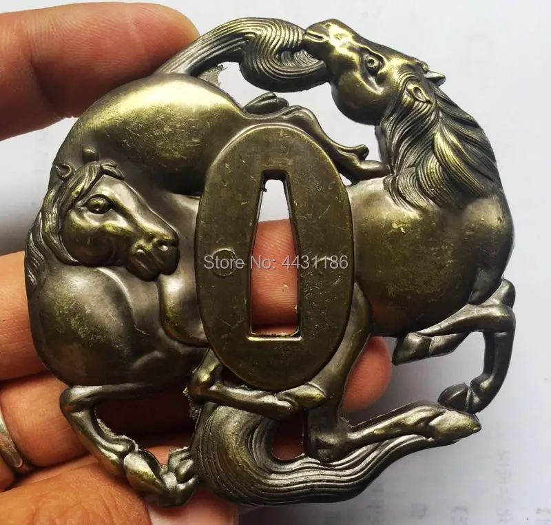 Лошадь TSUBA защита рук японский меч катана DIY фитинги из сплава не отправляется в