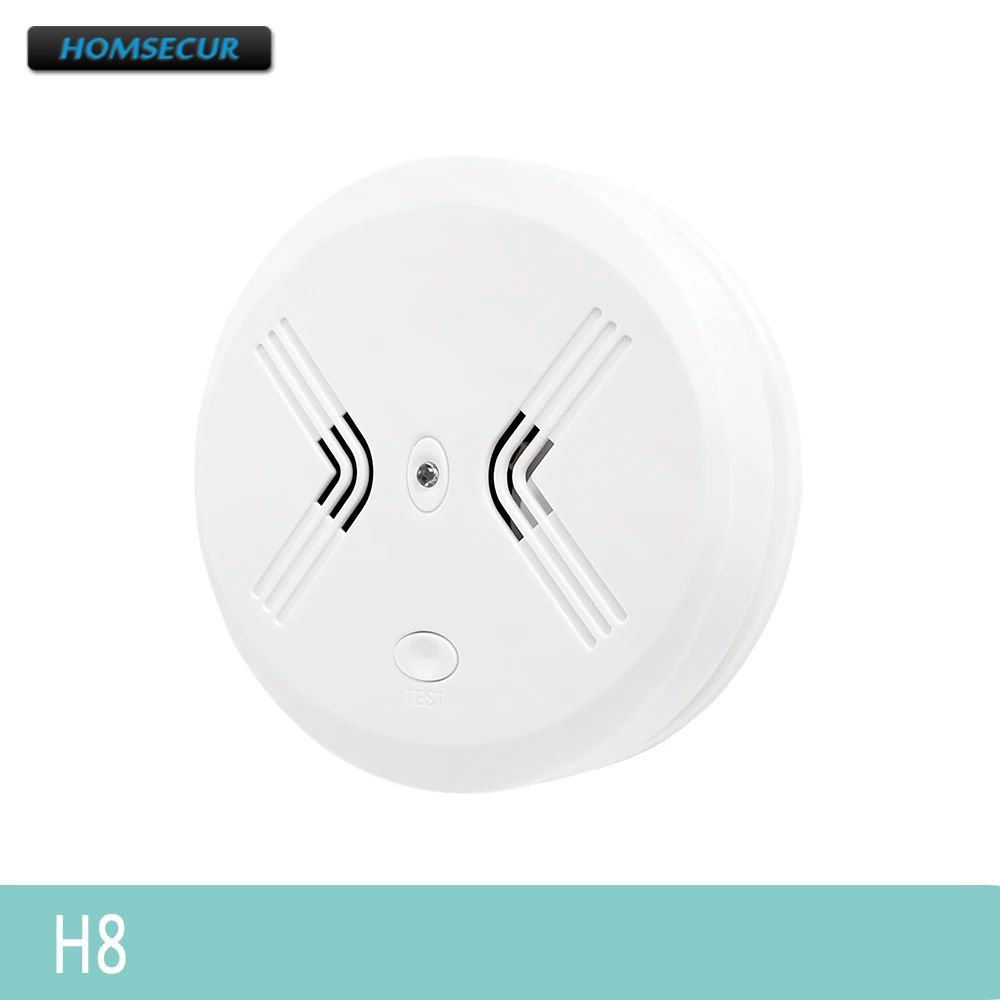 HOMSECUR 433MHz H8 Беспроводной датчик дыма 95dB для нашей домашней сигнализации