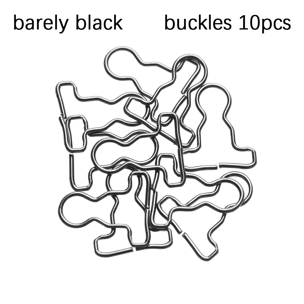 barely black buckles 10 шт. мини кукла пояс пуговицы гвозди Кукла Одежда DIY металлическая пряжка подходит для 1/6 куклы девушки пряжки для кукол брюки сумки аксессуары - Цвет: barely black buckles