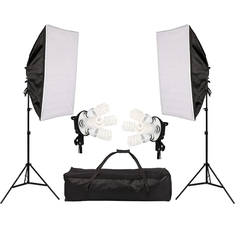 Фотостудия светильник ing Kit с 2*софтбоксом/2*4в1 патрон лампы/8*45 Вт лампы/2* светильник стенд/1* сумка для переноски