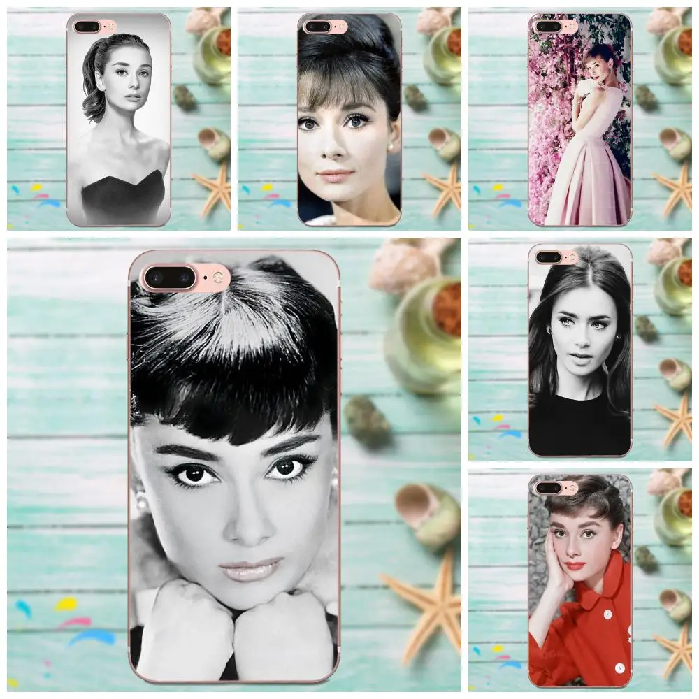 Одри Хепберн Макияж для Galaxy A3 A5 A7 On5 On7 2015 2016 2017 Grand Alpha G850 Core2 Prime S2 I9082 мягкая кожа