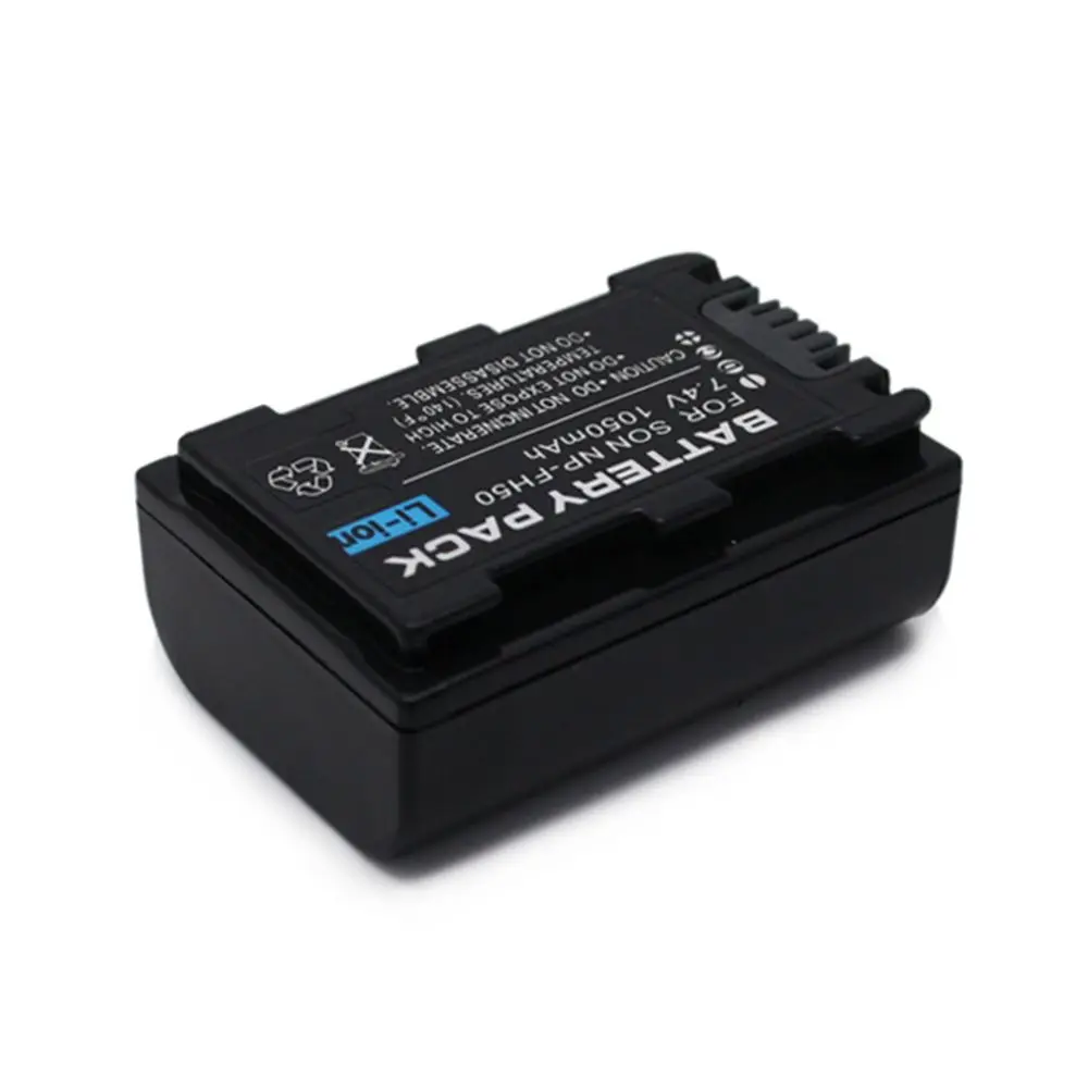 WHCYonline 1050 мАч NP FH50 батарея для камеры SONY HDR CX12E CX7E SR10E/SR11E SR12E HDRSR7E HDRSR8E|np fh50|camera batterybattery