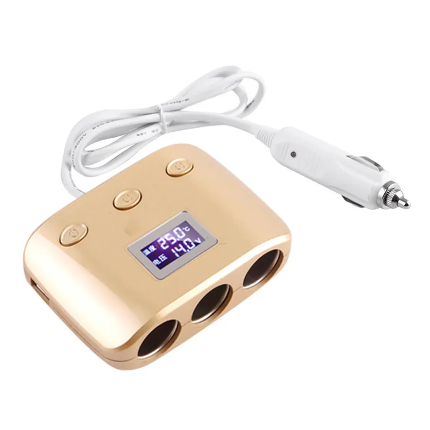 Quick Charge 3 гнездо автомобильного Авто прикуриватели сплиттер Зарядное устройство