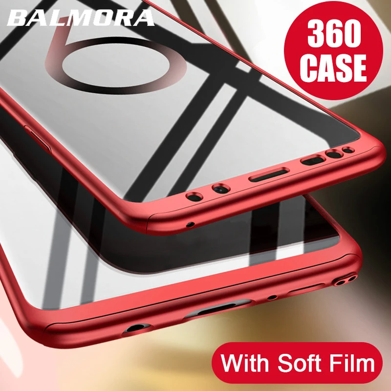 BALMORA Phone Case for Samsung Galaxy S10 S9 S8 plus case S7 Edge cover 360 Degree samsung S10E Note 8 9 Protection Cases |