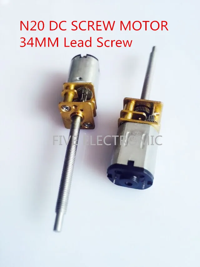 Винтовой двигатель постоянного тока N20 34 мм 3 в 6 12 В используется для игрушечного