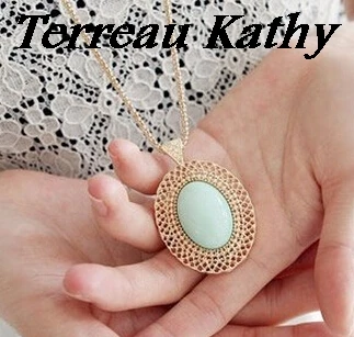 Ювелирные изделия Terreau Kathy BK Hut корейское ювелирное изделие овальное ожерелье