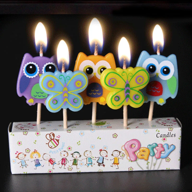 5 шт./компл. милый цветной динозавр детский торт на день рождения/кексы творческие