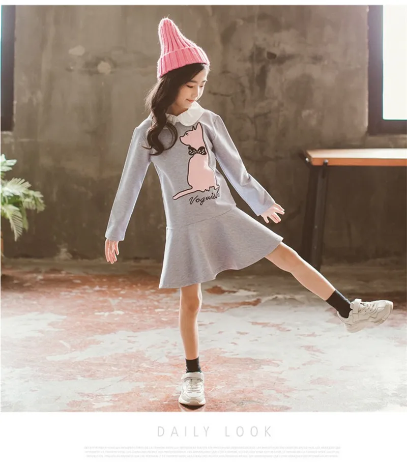 Age 12 13 year Children Juvenile Teenager Dress Clothing Set Shorts Tops Holiday Teenage Girl Clothes Autumn Winter | Детская одежда и