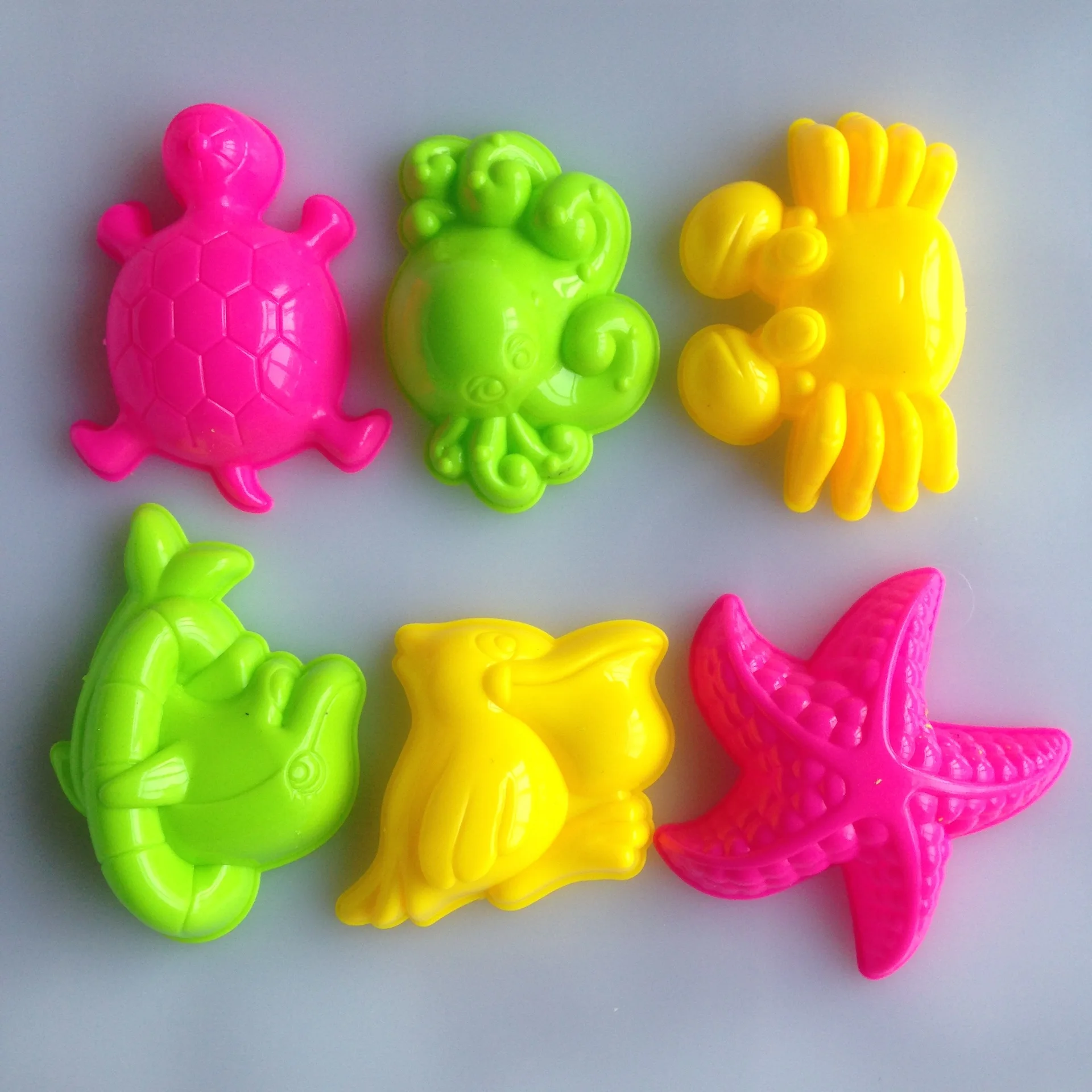 6 шт. Детский конструктор Морская жизнь|Пляжные/песочные игрушки| |