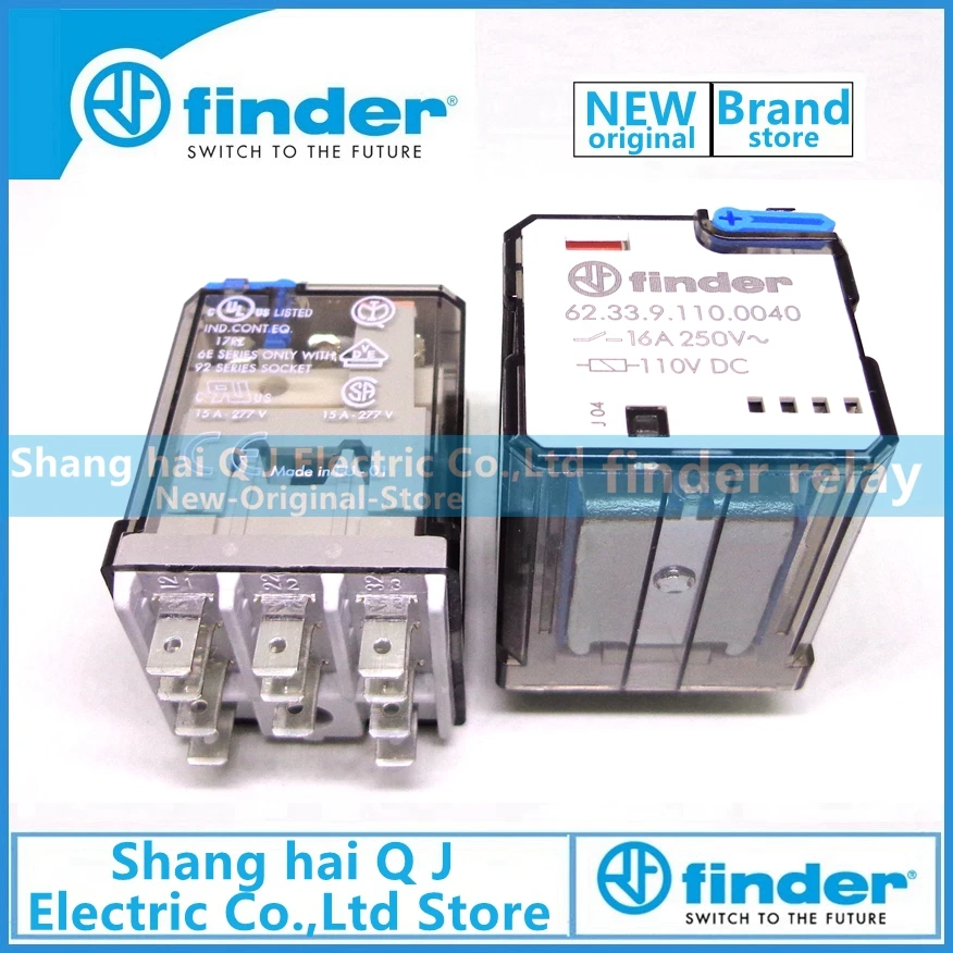

Brand new and original finder 62.33.9.110.0040 110VDC 16A 3co finder relay