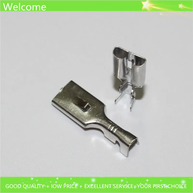 50Pcs 7.8mm Female Crimp Spade Terminal Connection 7.8 mm Tinned Copper Terminals Adaptor Connector Car Auto Boat Modified parts |