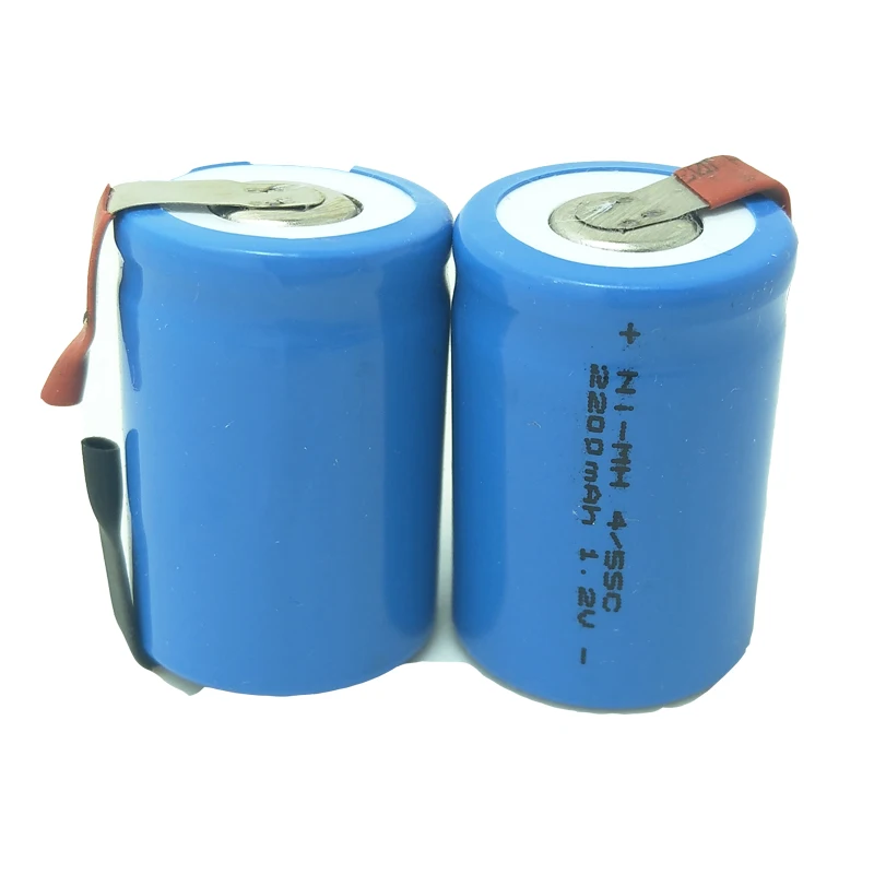 2 шт. аккумуляторные батарейки 4/5SC Ni MH 2200 мАч|rechargeable battery| |