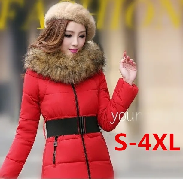 Женский пуховик тонкий большого размера в Корейском стиле с подкладкой зимнее