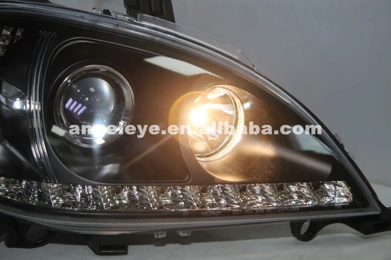 1998-2004 год W163 ML320 ML350 ML430 ML450 передняя фара для Mercedes-Benz черный корпус JY