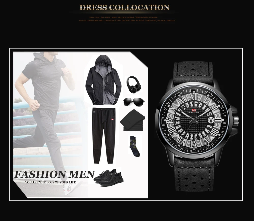 Rolex_watch VA VOOM модные часы мужские повседневные военные спортивные мужские часы Кварцевые аналоговые наручные часы Relogio Masculino