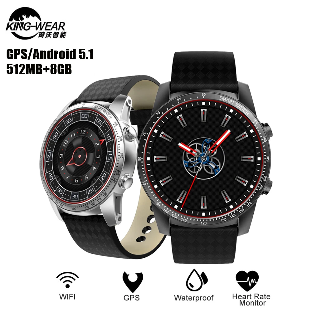 KingWear KW99 3g Смарт-часы Bluetooth 4 0 с мобильным телефоном на базе Android 5 1 39 дюймов MTK6580