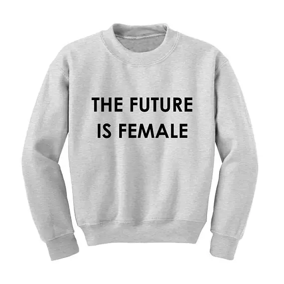 

The Future Is Female Sweatshirt Funny Feminist Tumblr Feminism Statement sweatshirt moletom do tumblr sweatshirt women tops