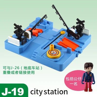 J19 Takara Tomy Plarail Trackmaster пластиковые железнодорожные пути Запчасти Аксессуары кривой/прямой/блок/мост игрушки новые - Цвет: J19