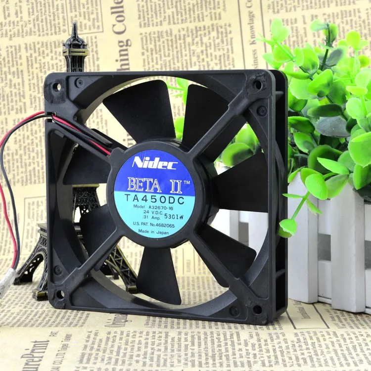

TA450DC A32670-16 24V 0.31A 12025 12CM 2wire fan