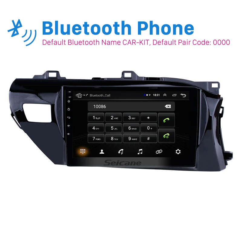 Seicane 10 1 дюймов Android 8 Автомобильный GPS радио для Toyota Hilux правый Привод 2016 2017 2018