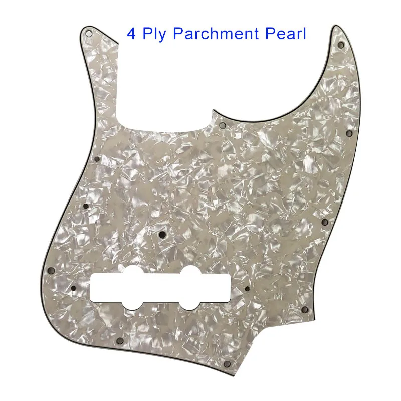 4Ply Parchment Pearl Pleroo заказное качество накладки-для США Винтаж '74 джаз бас гитара накладки царапины пластины - Цвет: 4Ply Parchment Pearl