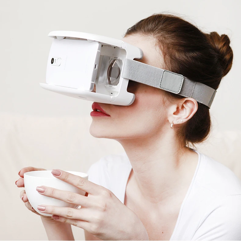 ANTVR 3d vr Box gear VR XiaoMeng Складные портативные очки для виртуального ПК белые очки виртуальной реальности для 4,7-6 дюймов iPhone samsung