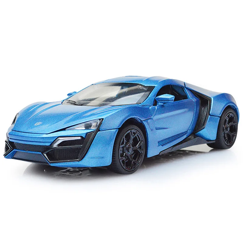 BE Сплав Lykan Hypersport металлические модели спортивный автомобиль коллекция Brinquedos детские игрушки для мальчиков подарок Diecasts& Toy - Цвет: BE