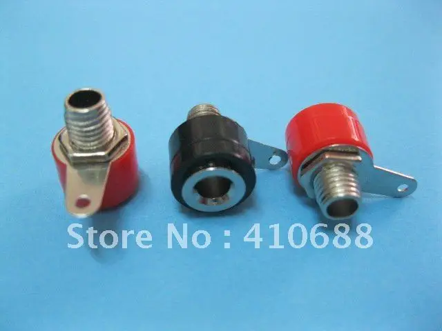 150 шт в партии красный и черный 2 вида цветов Банан Джек для 4 мм банан штекер