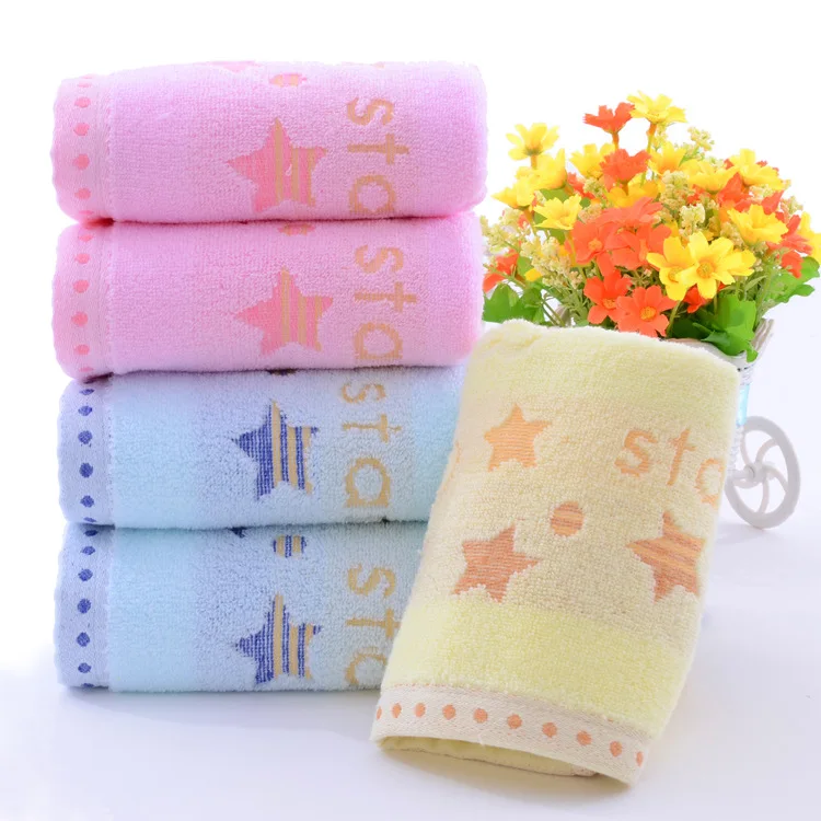 

3PCS*LOT Lovely Bear Stars Moon Genuine Jacquard Face Hand Towel High Quality 34cm*74cm 100% Pure Cotton Brand Bath Towel Set