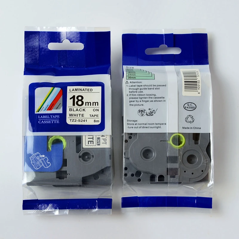 

20pcs Compatible brother strong adhesive TZE-S241 TZ-S241 tze s241 black on white 18mm