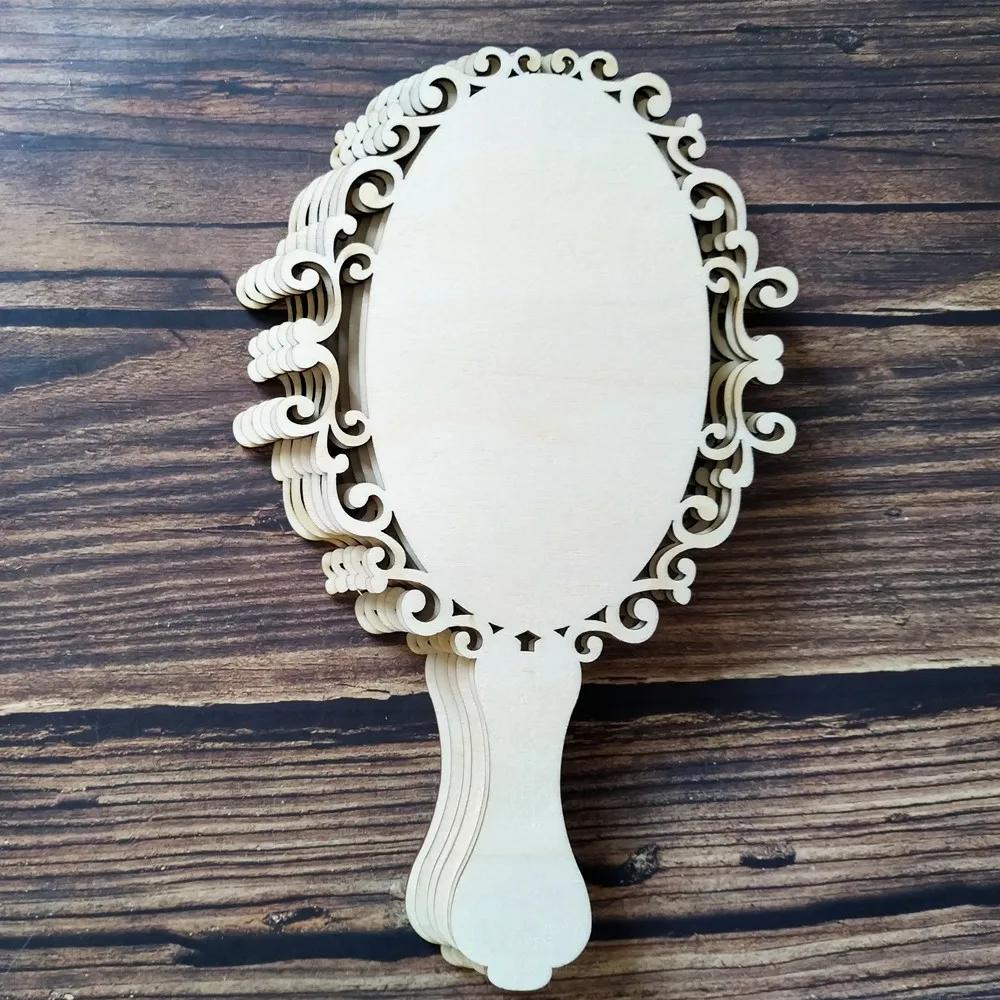 6 шт деревянные ручные зеркальные формы DIY орнамент художественные проекты Ремесло Украшение подарок