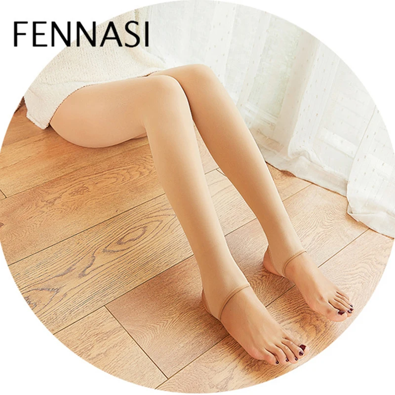 FENNASI Autumn Winter Women's Tights Sexy Pantyhose High Elasticity Stirrup Warm For Women Slim Nylons Lady Black | Женская одежда