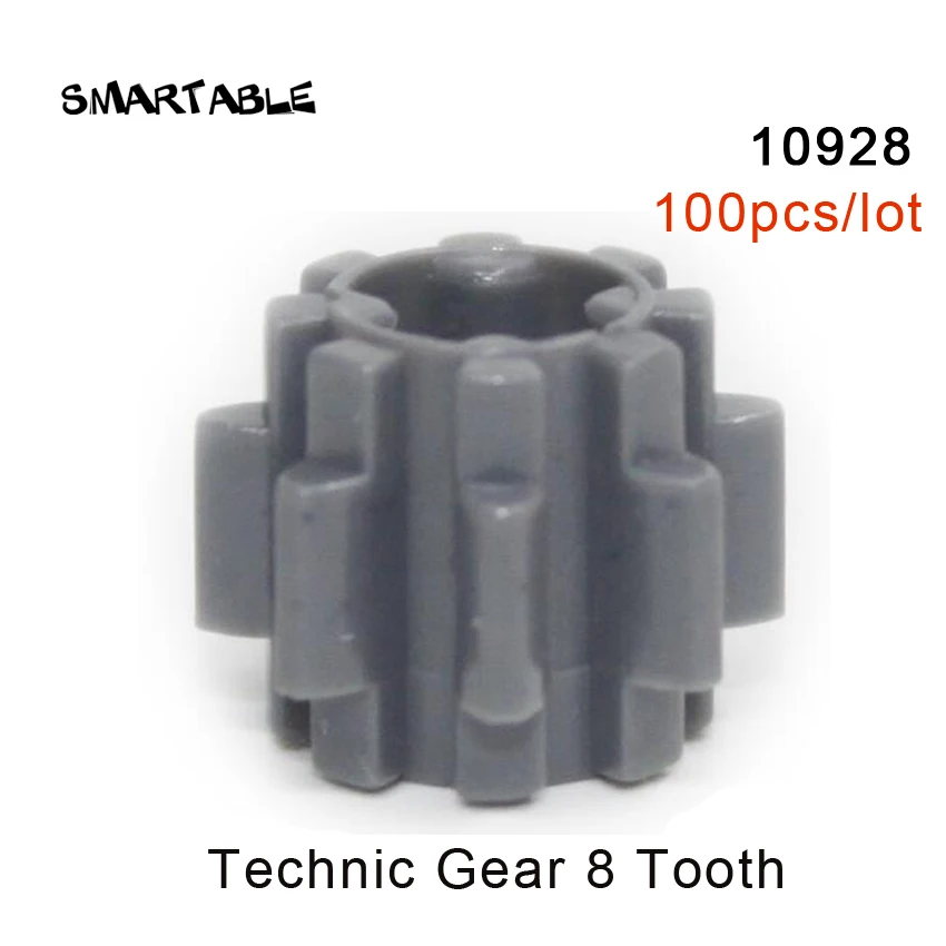 10928-100pcs Smartable Technic Шестерни части строительный блок игрушки набор MOC модель для детей Совместимые все бренды 32498/62821/76244/87407/94925 - Цвет: 10928-100pcs