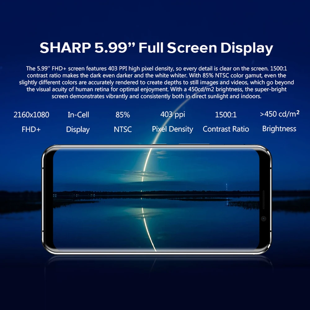 Распродажа LEAGOO S8 Pro 5,99 дюймов 18:9 2160*1080 Пиксели большой Экран MTK6757 восьмиядерный GB RAM 64GB ROM 13MP отпечатков пальцев разблокировать 3050 mAh смартфон